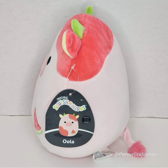 🖤 OOLA 🍉 Watermelon Scented Cow SELECT SERIES Original Squishmallow Kellytoy - Picture 2 of 9